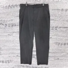 ユニクロ スマートアンクルパンツ L グレー ドロスト テーパード ストレッチ