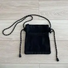 ブラック サコッシュ メッシュ ナイロン