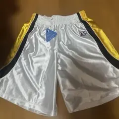 チャンピオン　バスケットボールパンツ Mサイズ ホワイト/イエロー