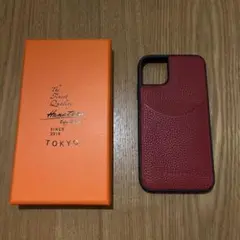 HANATORA iPhone11 本革レザーケース ショルダーストラップ付き
