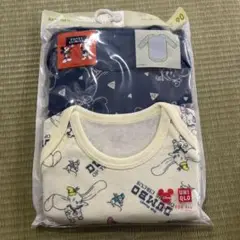 UNIQLO ベビー肌着 2枚組 ミッキー ダンボ