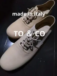 削除前お値下げ MADE IN ITALY シューズ スェード ベージュ