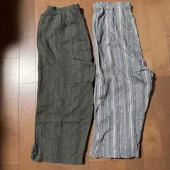 ステテコ 2点セット ストライプ L C