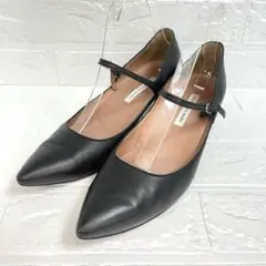 【美品】ラボキゴシワークス パンプス アクアグリッパー撥水 ストラップ 25cm