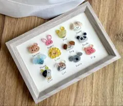 シーグラスアートNo.403☆図鑑 4×3雑貨　ミニチュア　動物　どうぶつ　犬