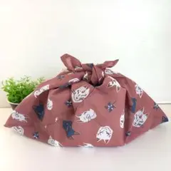 あずま袋◆手拭い◆エコバック◆コンビニバック◆ハンドメイド【きつねお面柄】
