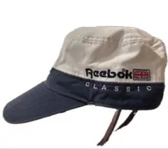 reebok classicワークキャップ　約57 ネイビー／ベージュ