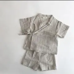 Bisque ストライプ　甚平　110cm