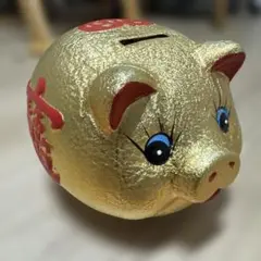 金の豚 貯金箱