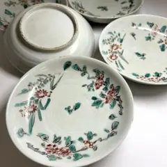 南京赤絵 中国古美術 豆皿2客セット 小皿 唐物 呉須赤絵 南京赤絵 中国古美術 豆皿2客セット 小皿 唐物 呉須赤絵Ω