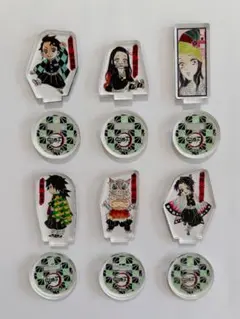 【鬼滅の刃】ジャンプショップ限定アクリルminiフィギュア6種 中古品