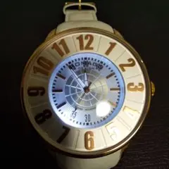 ROMAGO ロマゴ クォーツ腕時計 ゴールド/ホワイト 稼働品