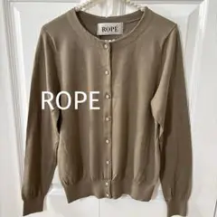 【新品】ROPE カーキ綿100%カーディガン