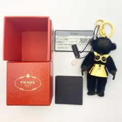 【新品同様】プラダ キーホルダー チャーム キーリング モンキー さる サル