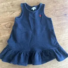 Ralph Lauren ネイビー ジャンバースカート 12M