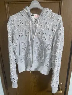 MASU 24AW / FLOWER HOLE ZIP-UP SWEAT