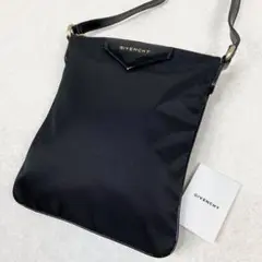 GIVENCHY ショルダーバッグ ロゴ 斜め掛け ナイロン ブラック 男女兼用