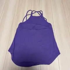 ジャザサイズ 紫 クロスストラップ ヨガウェア Sサイズ