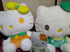 ハローキティ ふわふわぬいぐるみ 大きいの２個と小さいの１個の3個セット