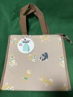 新品少々難あり　柴犬柄ランチバッグ　保冷＆保温