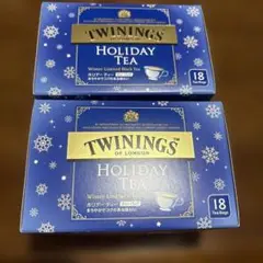 TWG HOLIDAY TEA 冬季限定 ブラックティー 18ティーバッグ　二箱