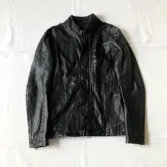 希少 JULIUS レザージャケット 牛革 カウスキン 切替 デザイン 黒 JULIUS Leather Jacket （Black） - Osaka / Kyoto Stores, Ship