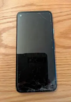 Google Pixel 4a ブラック 画面ひび割れ