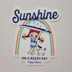 【ハワイ限定】　ハッピーハレイワ　 Sunshine　ステッカー