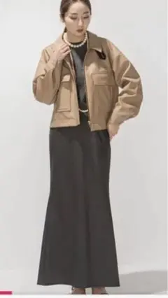 Noble N.jam フェイクレザー ブルゾン