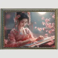 Ｐ1001　弁財天　繁盛・学問の成就　【開運•絵画風•ヒーリングアート】