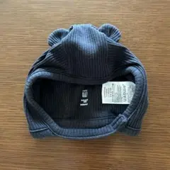 baby GAP くまちゃん帽子0-3ヶ月用 ブラック