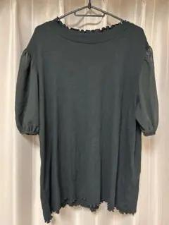 Leahmatin リアマティン　ブラック　半袖トップス 5L 〜　6L