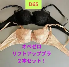 オペゼロリフトアップブラ　D65 モカ&ブラック　２色セット