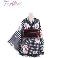 ToAlice 浴衣ドレス いちごギンガムチェック浴衣セット