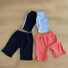 【ほぼ未着用】BREEZE130 ハーフパンツセット　3枚組