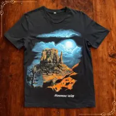 90s モニュメントバレー スーベニアTシャツ お土産Tシャツ ブラック 古着