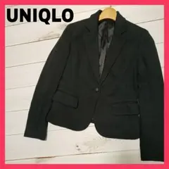 美品 UNIQLO ユニクロ テーラード ジャケット レディース ブラック L