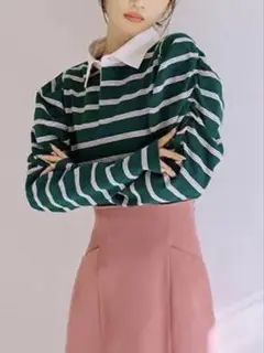 LILY BROWN ギャザースリーブコンパクトラガーシャツ