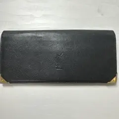 Yves Saint Laurent 二つ折り財布 ブラック