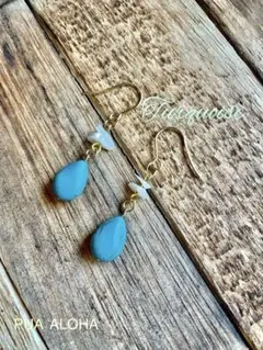 〜❇︎Turquoise Mother of Pearl ピアス❇︎〜ハワイアン