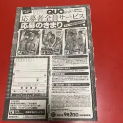 別冊ヤンチャン2025年9月号PPE QUOカード 3バージョン応募ページ