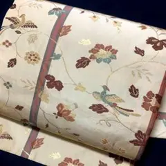12-44 美品!高級 九寸名古屋帯 人気帯