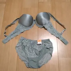 AMO'S STYLE ブラジャーショーツセット Mサイズ グレー