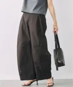 【完売人気色】Babylon ワイドフォルムパンツ　ダークブラウン36