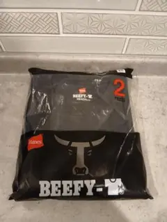 Hanes Beefy-T クルーネック Tシャツ 2枚セット XS
