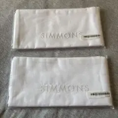 【新品未使用】Simmons ホワイト 枕カバー 2枚セット