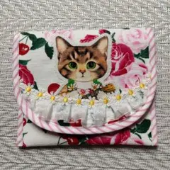 コヤンイサムチョン☆サンダー☆ミニマルチケース☆フリル付☆ハンドメイド