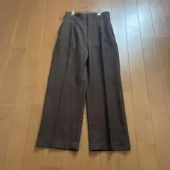 niko and ... タック ワイドパンツ ストレートパンツ M 茶色