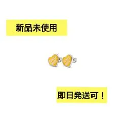 新品未使用　HUMAN MADE HEART EARRINGS イエロー