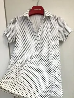 極美品 ◆ カルバンクライン golf ドット柄 半袖 シャツ M